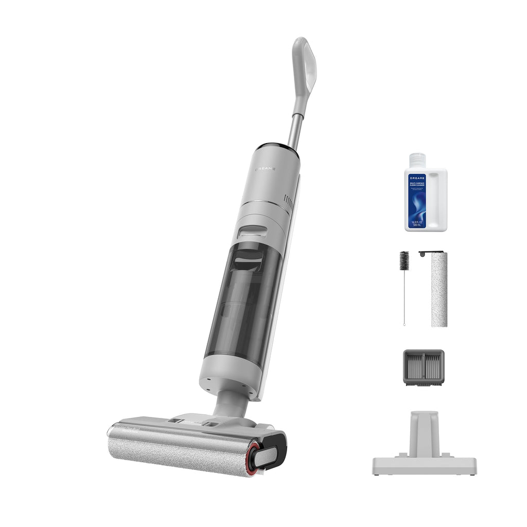 dreame H12S Nass- und Trockensauger, Intelligente Fußbodenreinigung, Kabelloser Staubsauger und Wischer für Hartböden, Kantenreinigung mit Schmutzerkennung